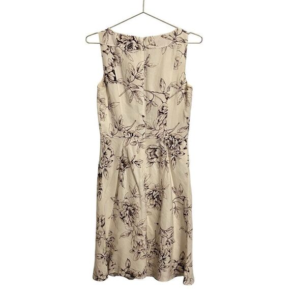 Ann Taylor Loft Sleeveless Floral Linen Blend Dress Size 6 - Picture 6 of 8
